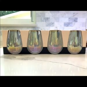 Rachel Zoe stemless wine glasses set of 4